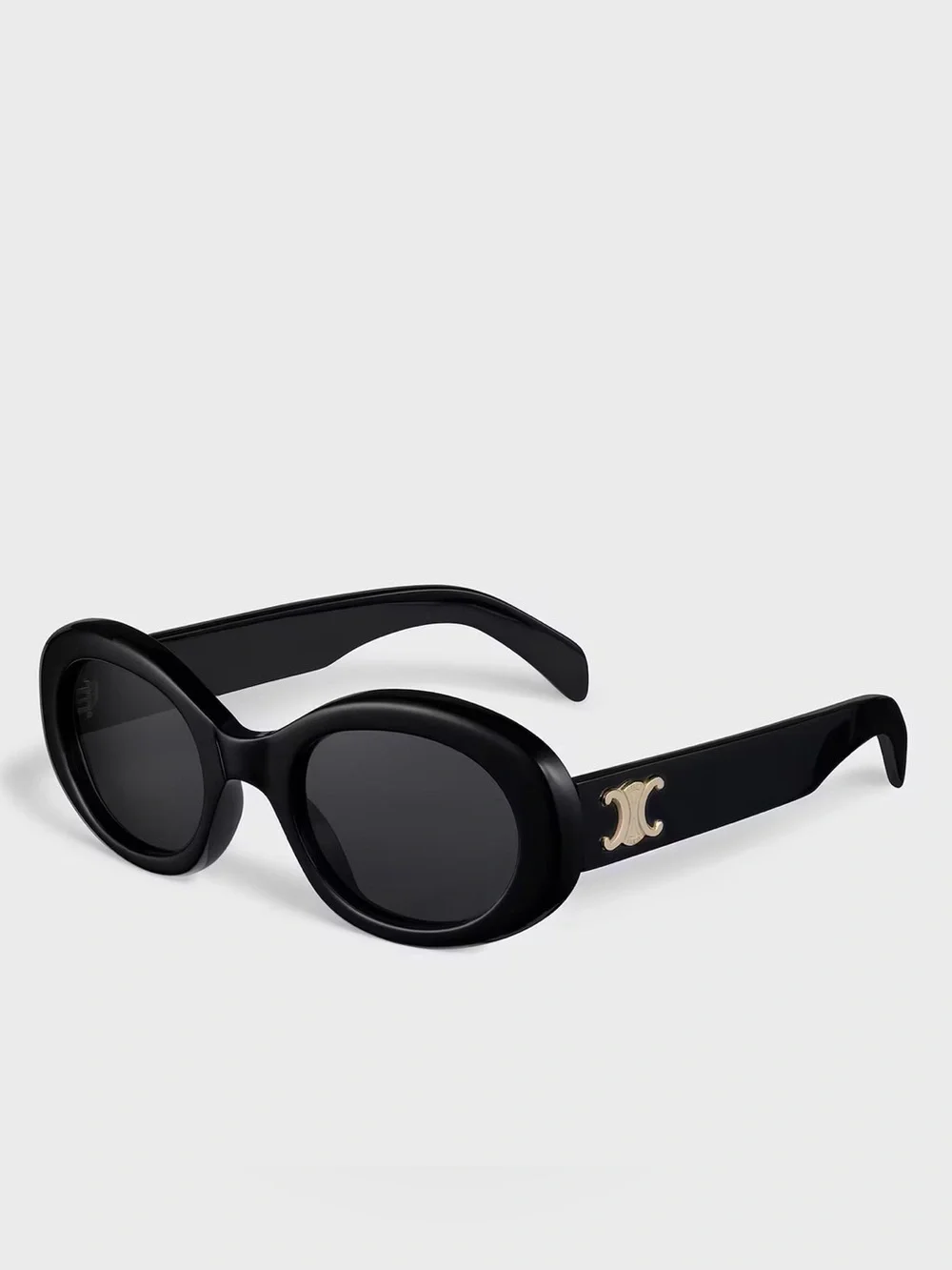 Celine Triomphe oval-frame acetate sunglasses